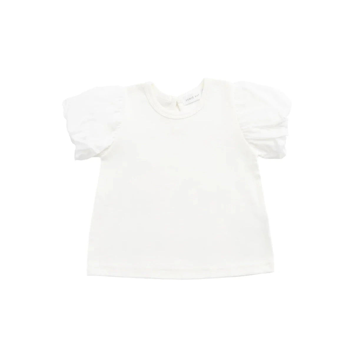Jamie Kay Myla Top - Parchment - Pima Cotton Short Sleeve Top Jamie Kay 