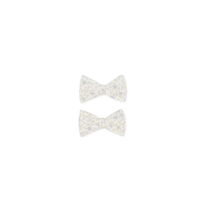 Jamie Kay Noelle 2pk Bow - Elodie Whisper White - Organic Cotton