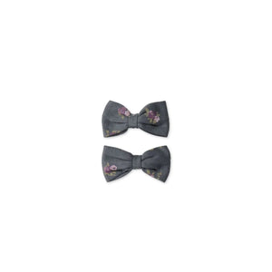 Jamie Kay Noelle 2pk Bow | Simone Lava - Organic Cotton