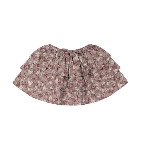 Jamie Kay Abbie Skirt - Pansy Floral Fawn - Organic Cotton