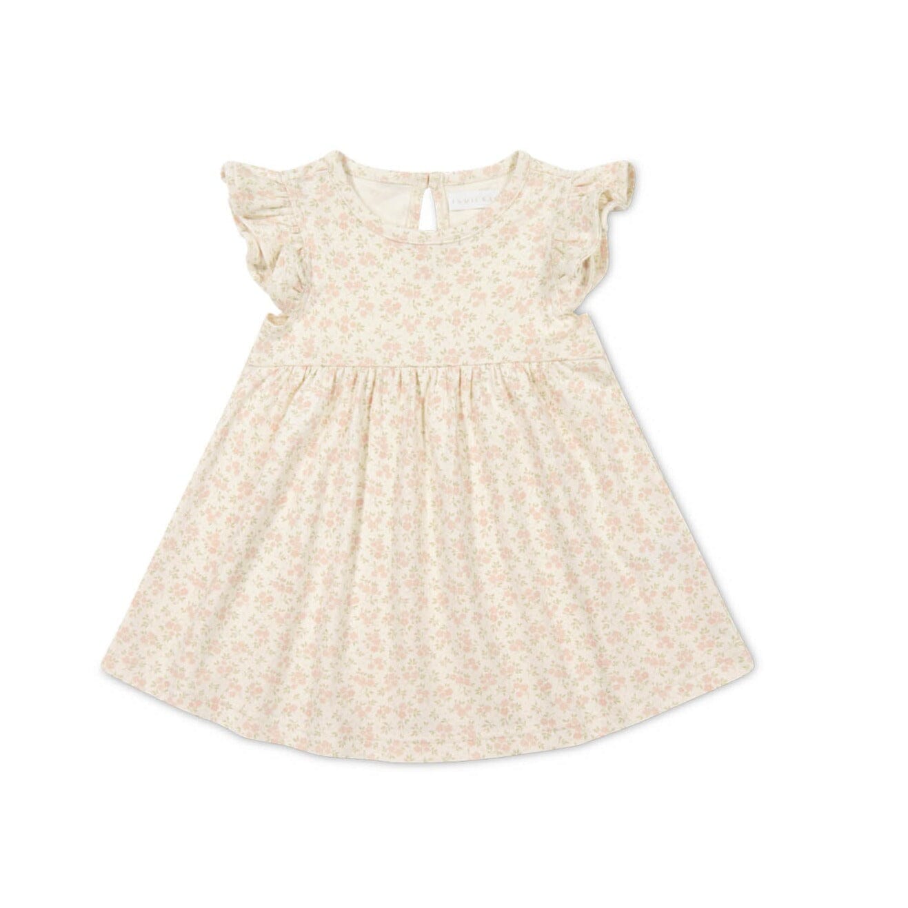 Jamie Kay Organic Cotton Ada Dress - Rosalie Floral Mauve Short Sleeve Dress Jamie Kay 