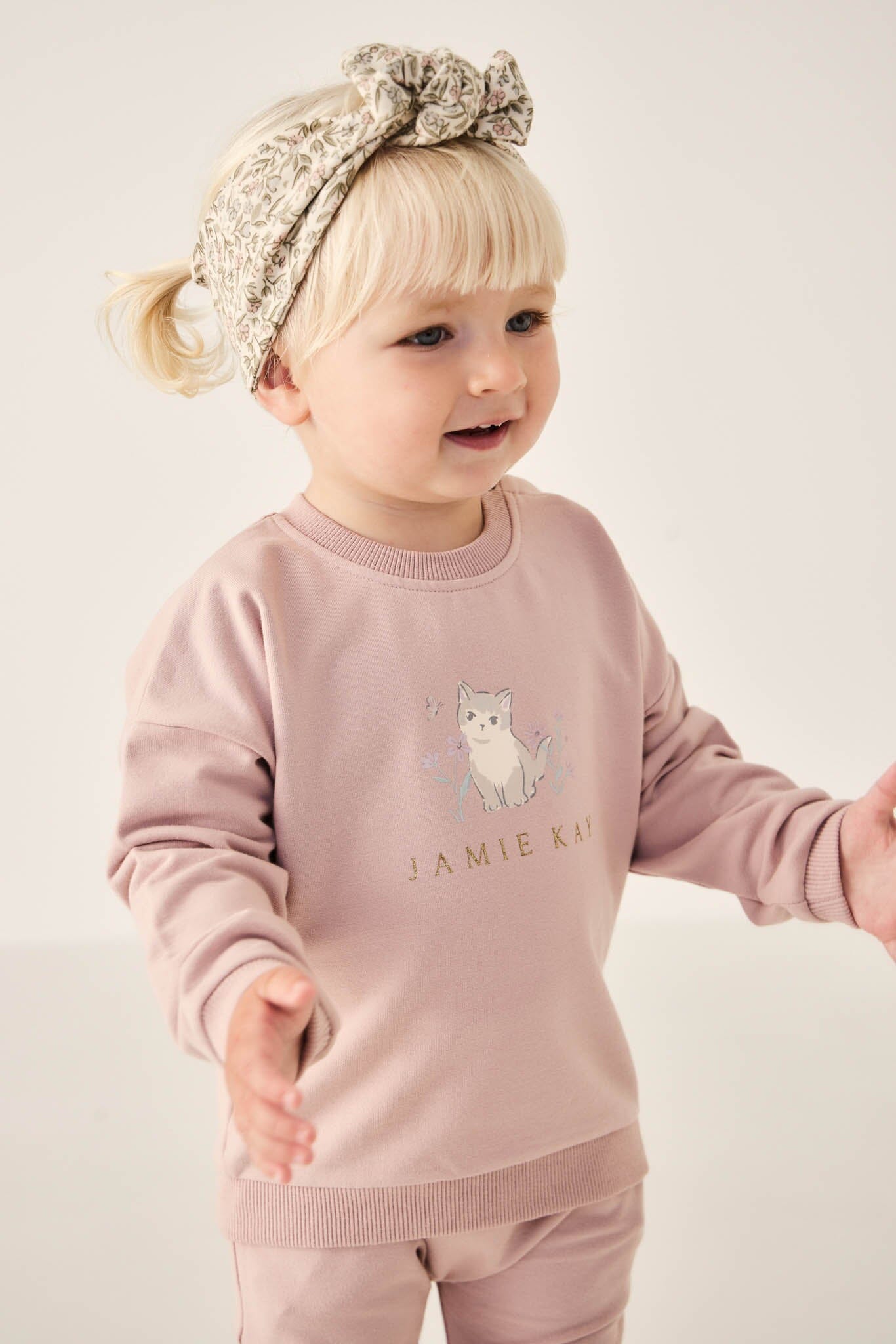 Jamie Kay Organic Cotton Bobbie Sweatshirt - Kitty Shell Jumper Jamie Kay 