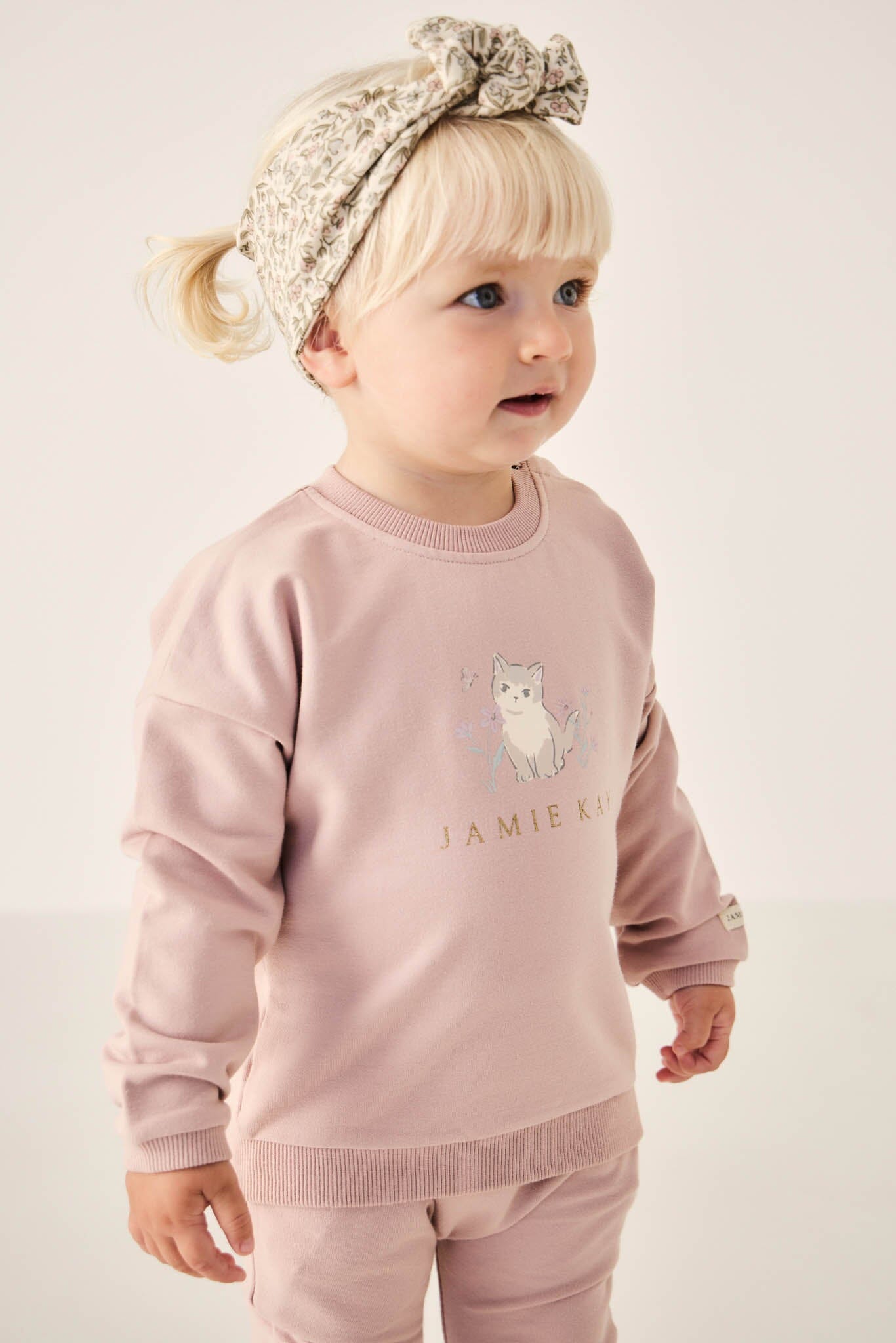 Jamie Kay Organic Cotton Bobbie Sweatshirt - Kitty Shell Jumper Jamie Kay 