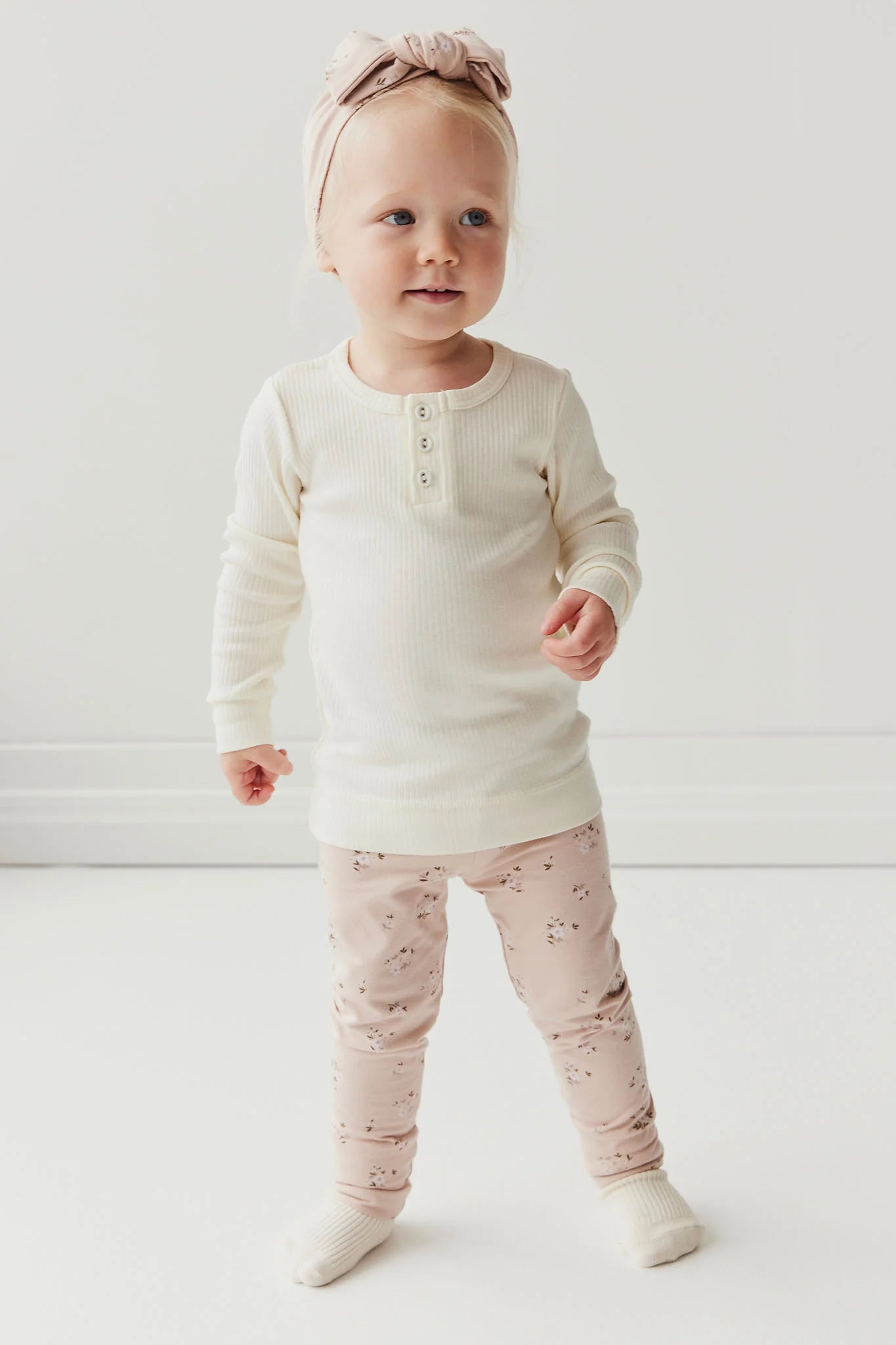 Jamie Kay Organic Cotton Everyday Legging - Goldie Bouquet Rose Leggings Jamie Kay 