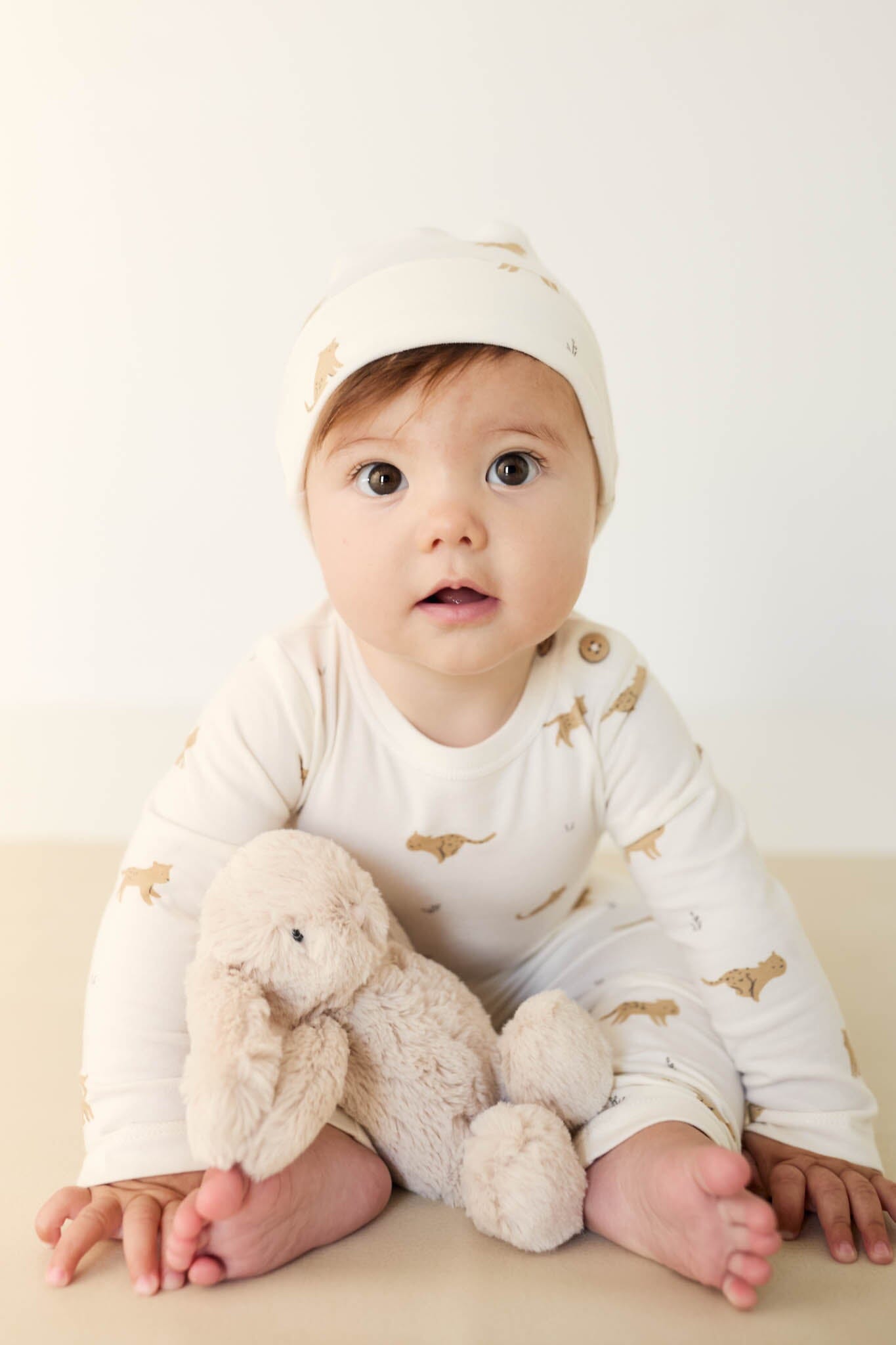 Jamie Kay Organic Cotton Fernley Bodysuit - Lenny Leopard Cloud Bodysuit Jamie Kay 