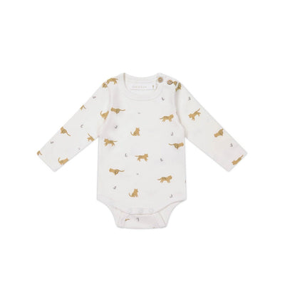 Jamie Kay Organic Cotton Fernley Bodysuit - Lenny Leopard Cloud Bodysuit Jamie Kay 