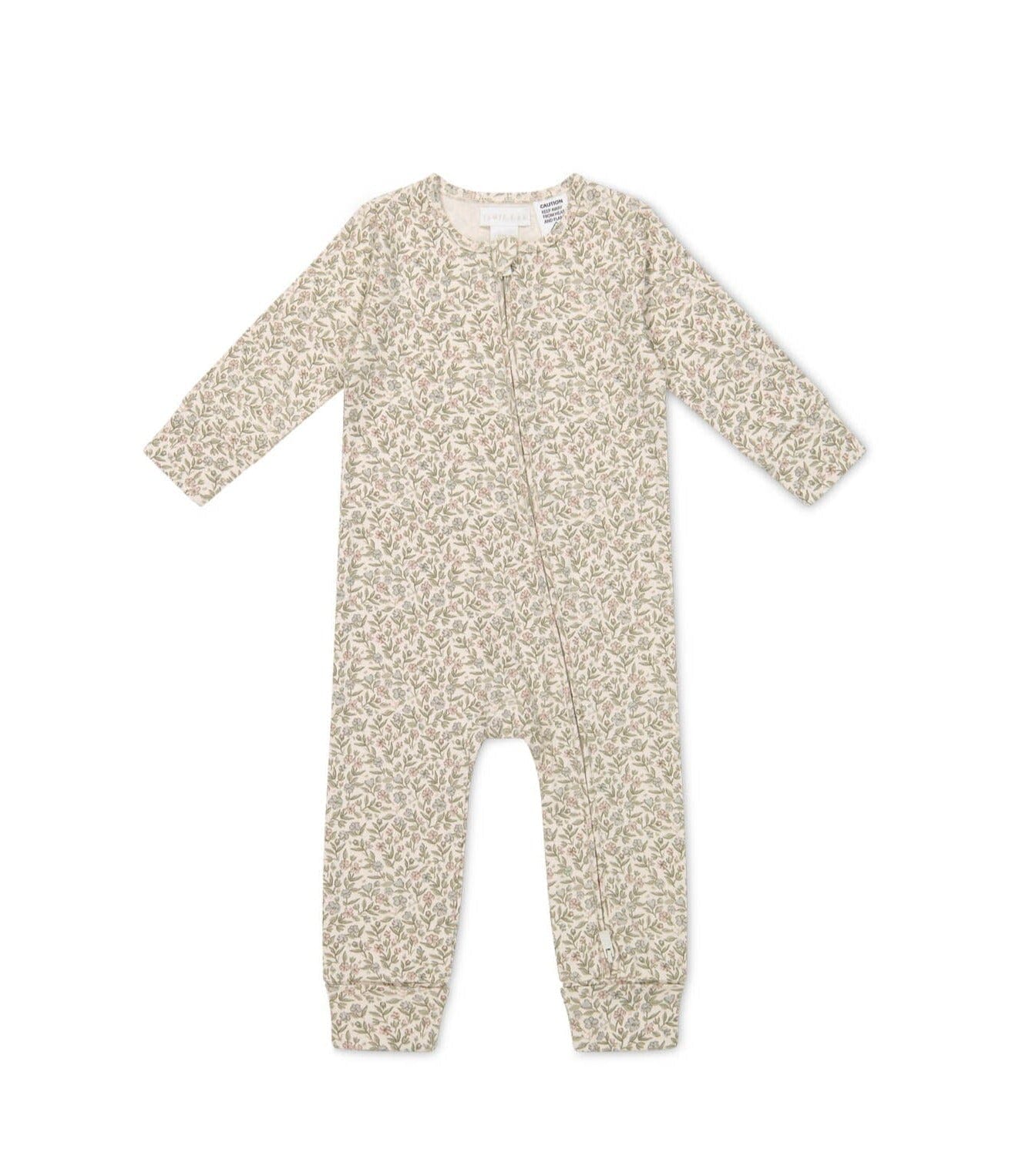 Jamie Kay Organic Cotton Frankie Onepiece - Ariella Eggnog Onepiece Jamie Kay 