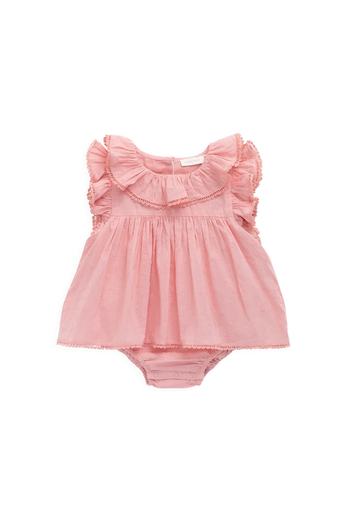 Jamie Kay - Organic Cotton Frannie Playsuit | Swiss Pink