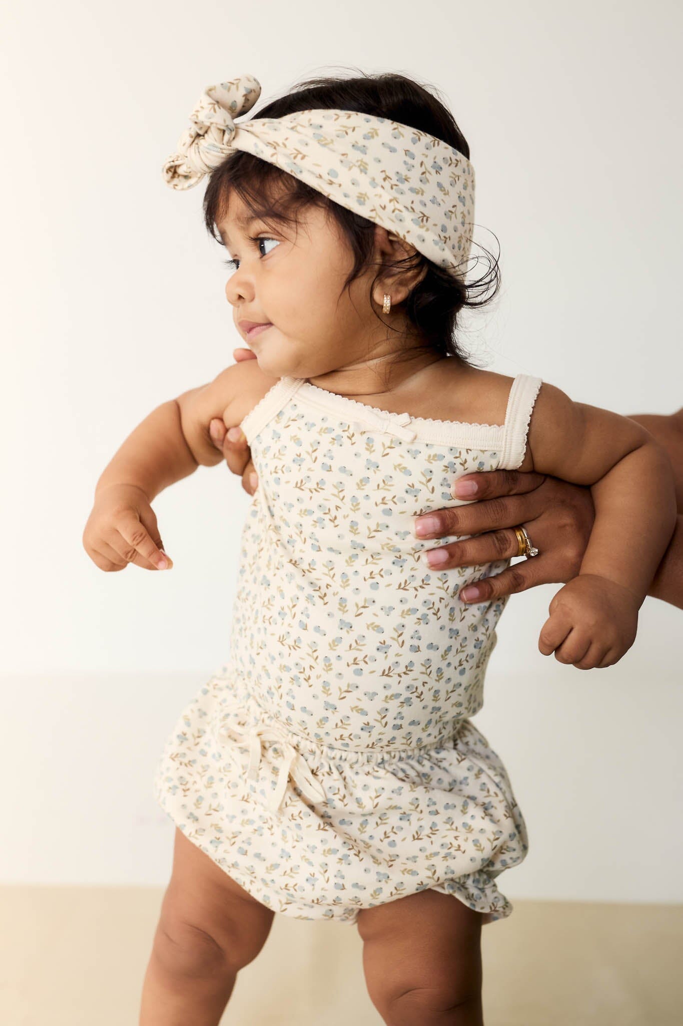 Jamie Kay Organic Cotton Frill Bloomer - Ditzy Blueberry Bloomers Jamie Kay 