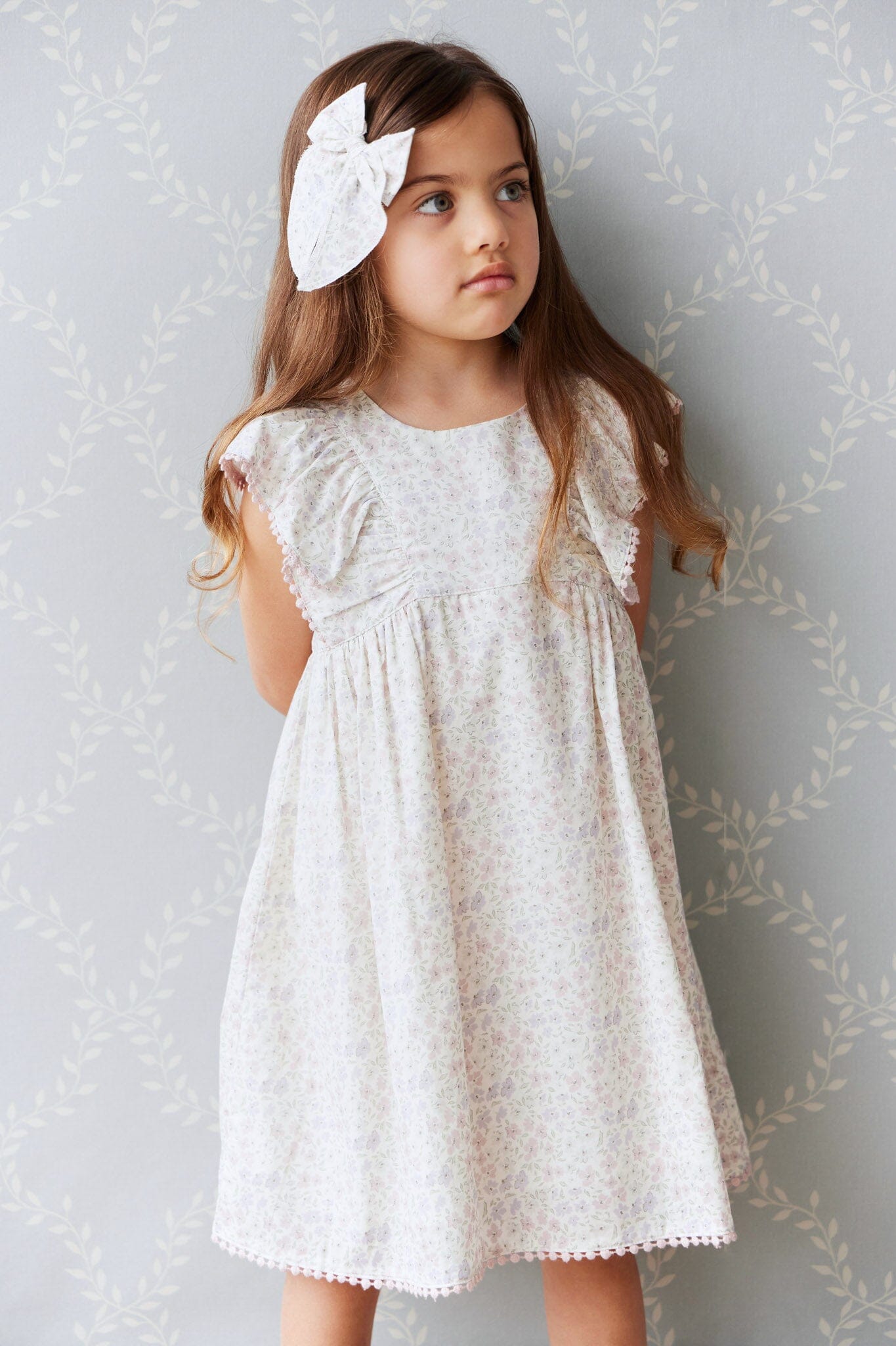 Jamie Kay Organic Cotton Gabrielle Dress - Fifi Lilac Short Sleeve Dress Jamie Kay 