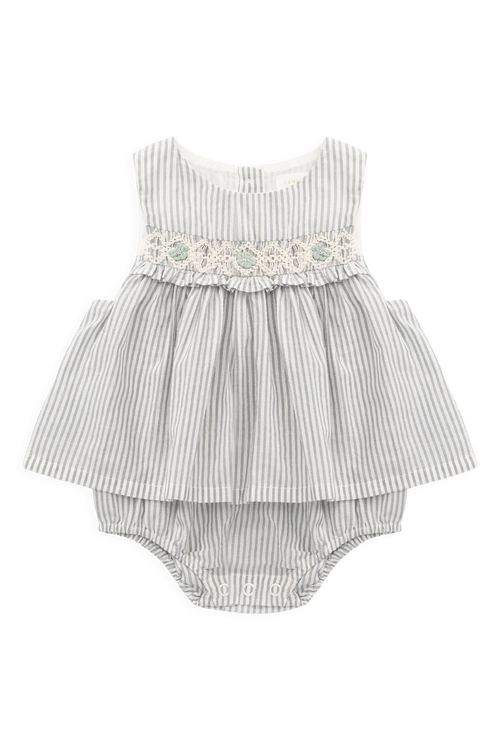 Jamie Kay - Organic Cotton Gracen Playsuit | Harbour Stripe