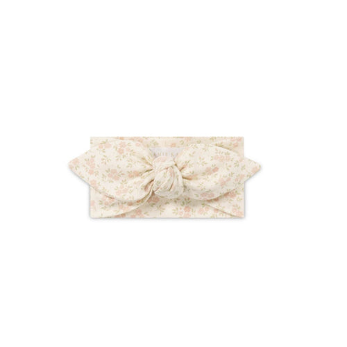 Jamie Kay Headband - Rosalie Floral Mauve - Organic Cotton