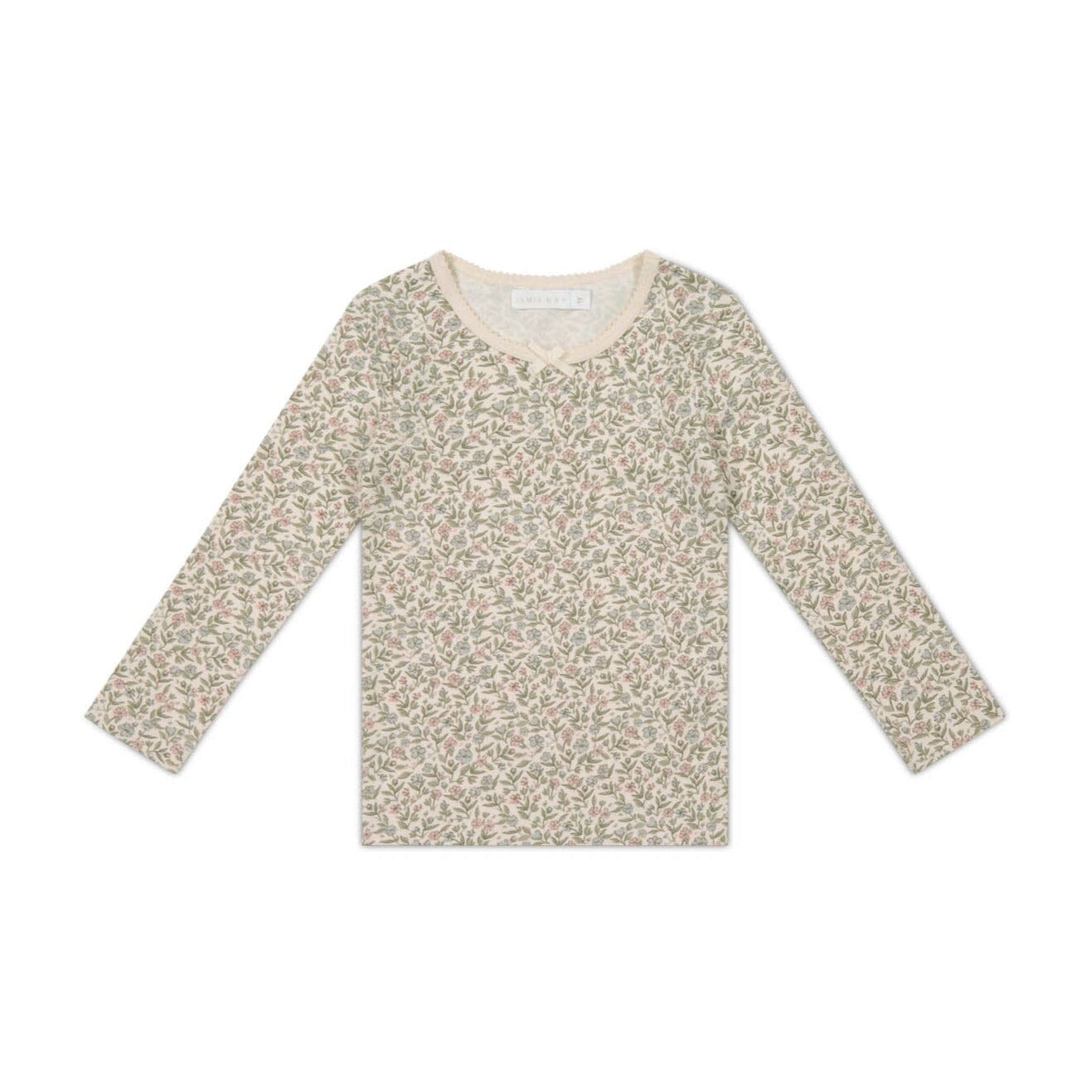 Jamie Kay Organic Cotton Long Sleeve Top - Ariella Eggnog Long Sleeve T-Shirt Jamie Kay 