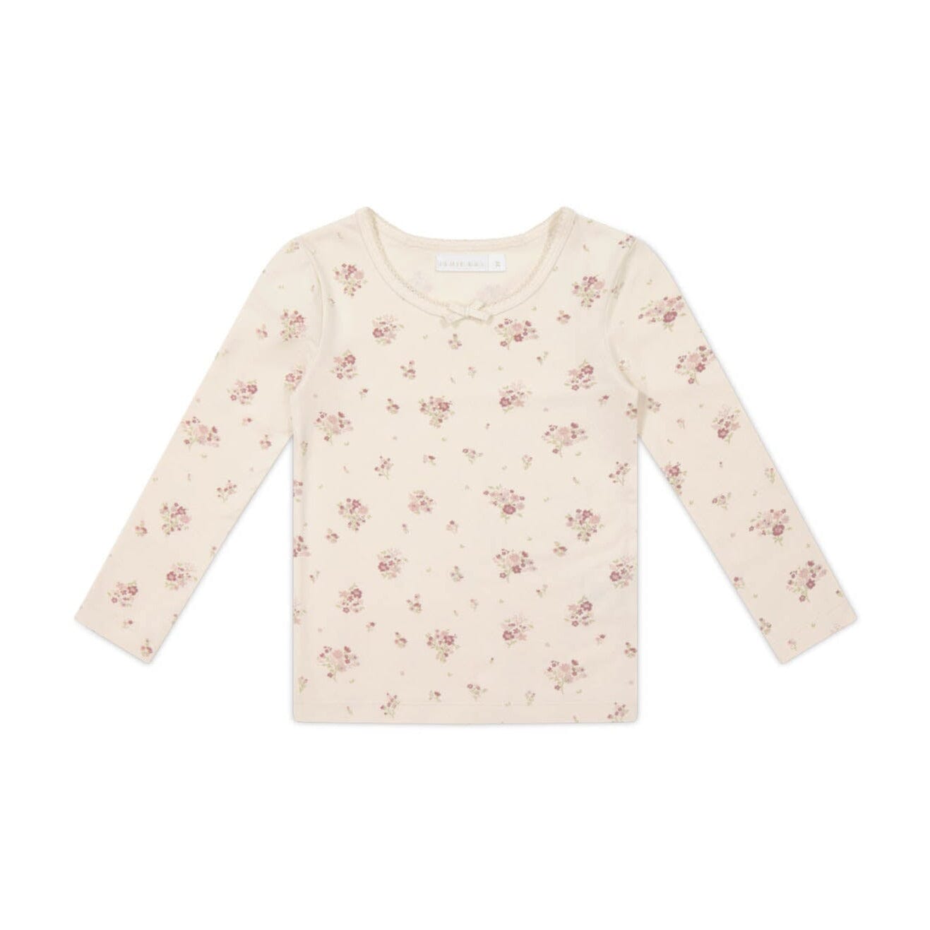 Jamie Kay Organic Cotton Long Sleeve Top - Lauren Floral Tofu Long Sleeve T-Shirt Jamie Kay 