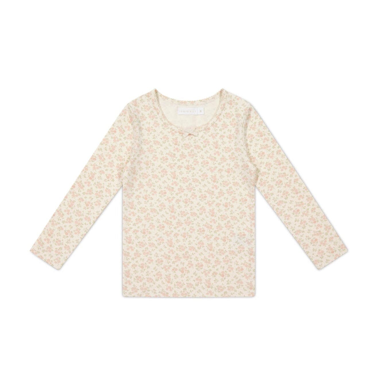 Jamie Kay Organic Cotton Long Sleeve Top - Rosalie Floral Mauve Long Sleeve T-Shirt Jamie Kay 