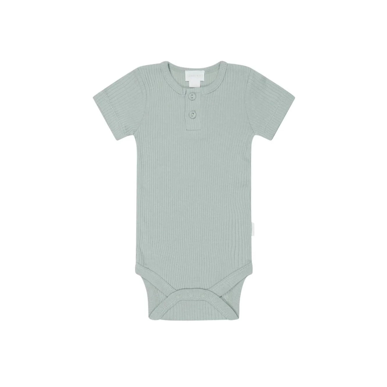 Jamie Kay Organic Cotton Modal Darcy Rib Tee Bodysuit - Mineral Bodysuit Jamie Kay 