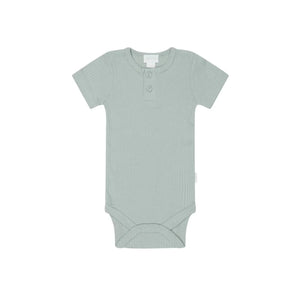 Jamie Kay Modal Darcy Rib Tee Bodysuit - Mineral - Organic Cotton