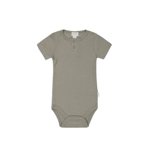 Jamie Kay Modal Darcy Rib Tee Bodysuit - Twig - Organic Cotton