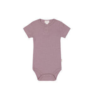 Jamie Kay Modal Darcy Rib Tee Bodysuit - Vintage Violet - Organic Cotton