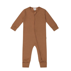 Jamie Kay Modal Frankie Zip Onepiece - Baker - Organic Cotton