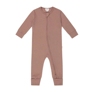 Jamie Kay Modal Frankie Zip Onepiece - Powder - Organic Cotton