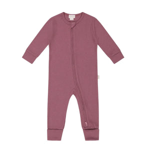 Jamie Kay Modal Frankie Zip Onepiece - Rosette - Organic Cotton