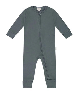 Jamie Kay Modal Frankie Zip Onepiece - Smoke - Organic Cotton