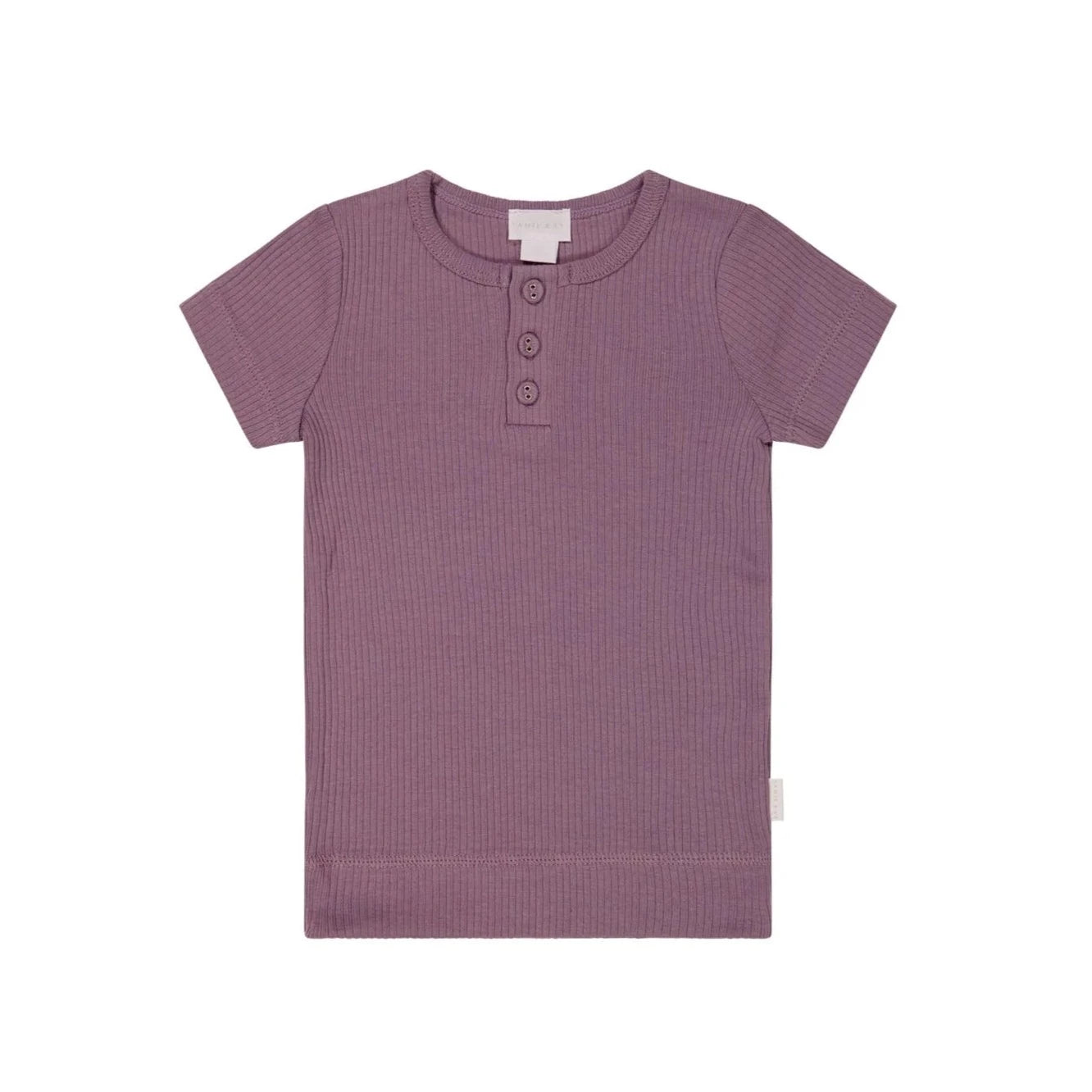 Jamie Kay Organic Cotton Modal Henley Tee - Della Short Sleeve T-Shirt Jamie Kay 