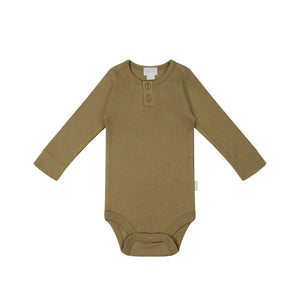 Jamie Kay Modal Long Sleeve Bodysuit - Buffalo - Organic Cotton