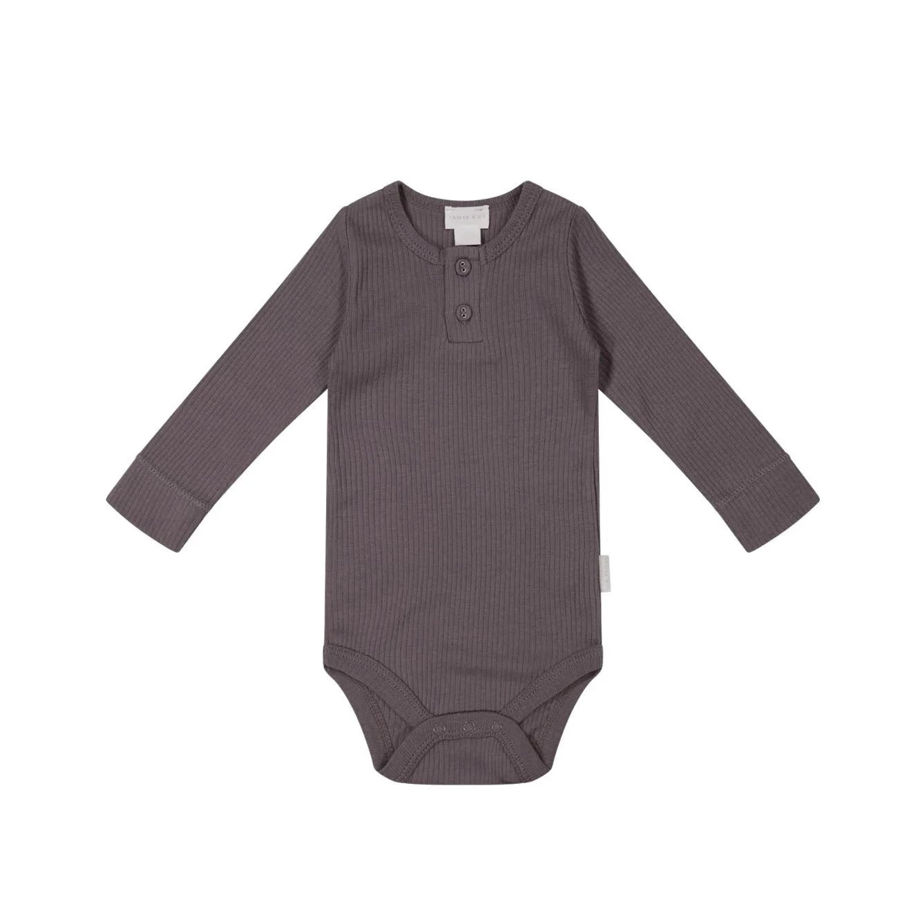 Jamie Kay Organic Cotton Modal Long Sleeve Bodysuit - Carob Bodysuit Jamie Kay 