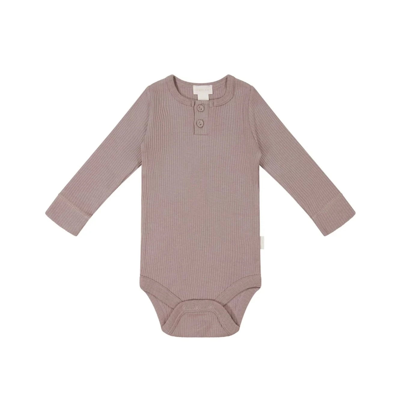 Jamie Kay Organic Cotton Modal Long Sleeve Bodysuit - Mauve Shadow Bodysuit Jamie Kay 