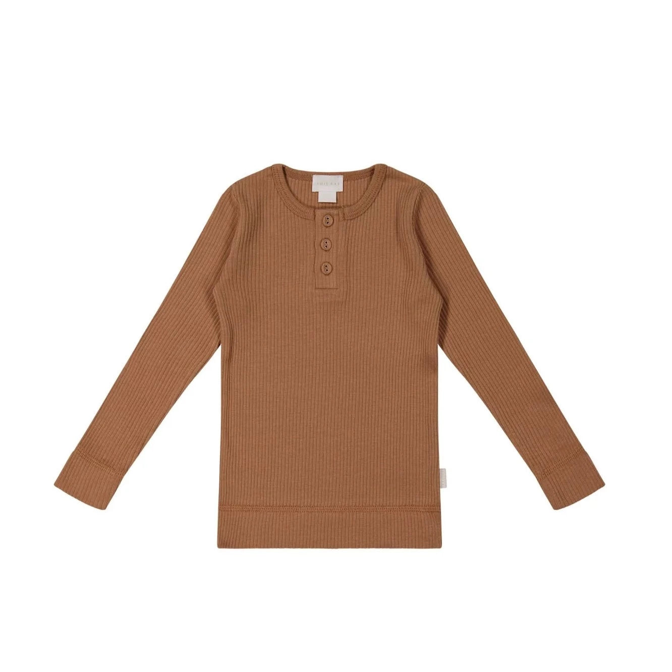 Jamie Kay Organic Cotton Modal Long Sleeve Henley - Baker Long Sleeve T-Shirt Jamie Kay 