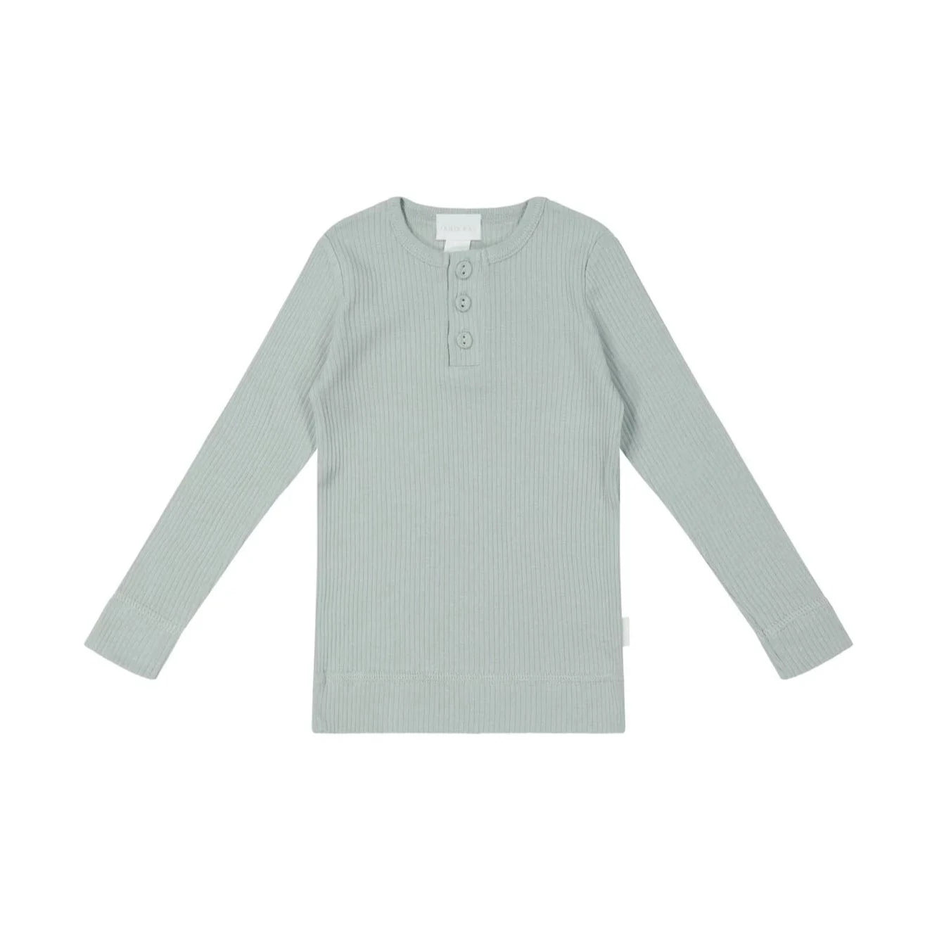 Jamie Kay Organic Cotton Modal Long Sleeve Henley - Mineral Long Sleeve T-Shirt Jamie Kay 
