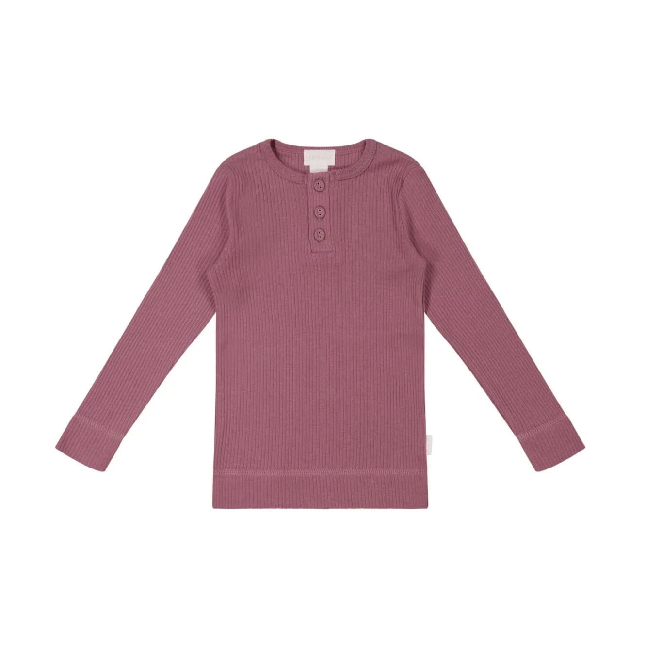 Jamie Kay Organic Cotton Modal Long Sleeve Henley - Rosette Long Sleeve T-Shirt Jamie Kay 