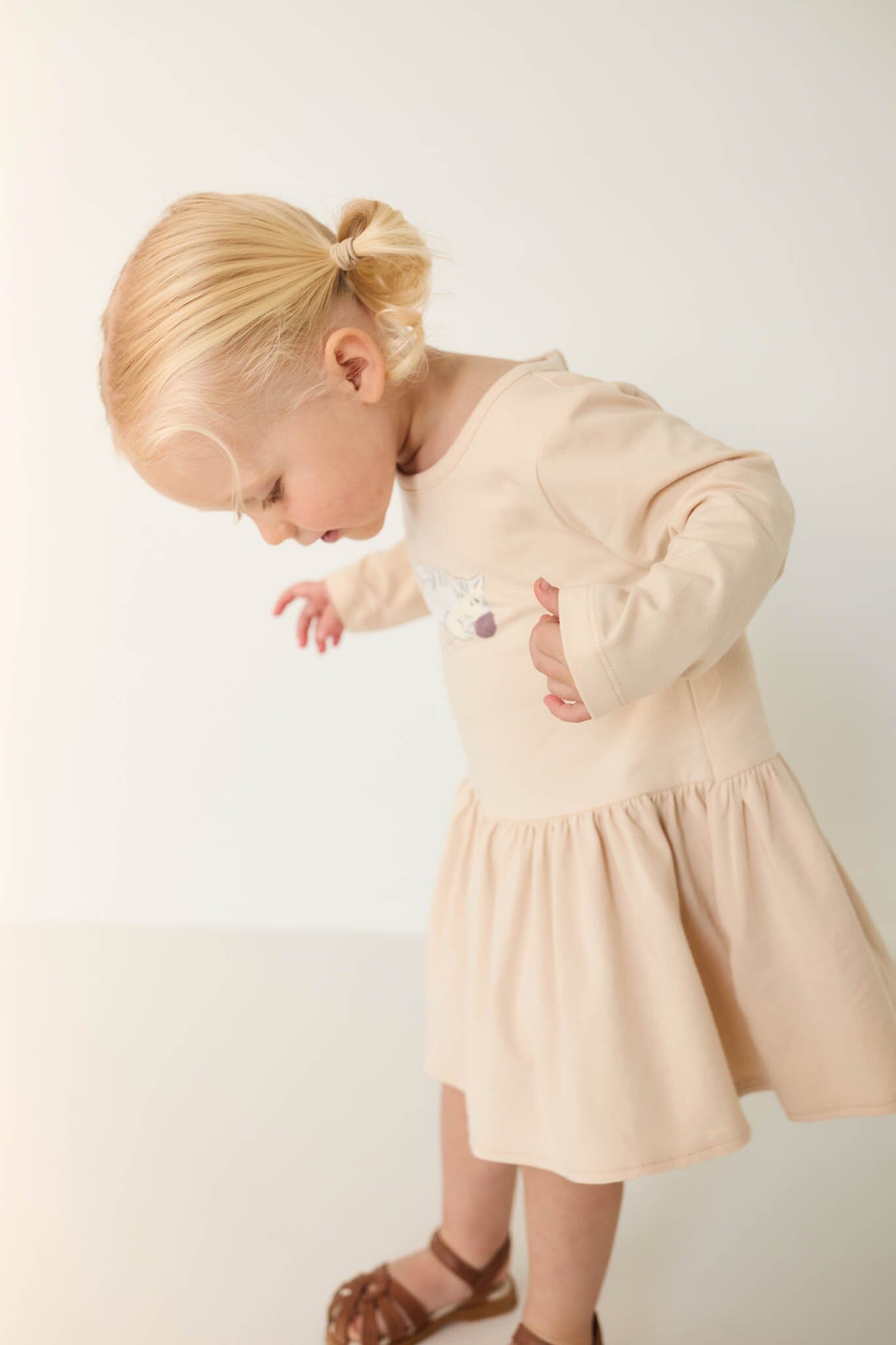 Jamie Kay Organic Cotton Paloma Dress - Shell Long Sleeve Dress Jamie Kay 
