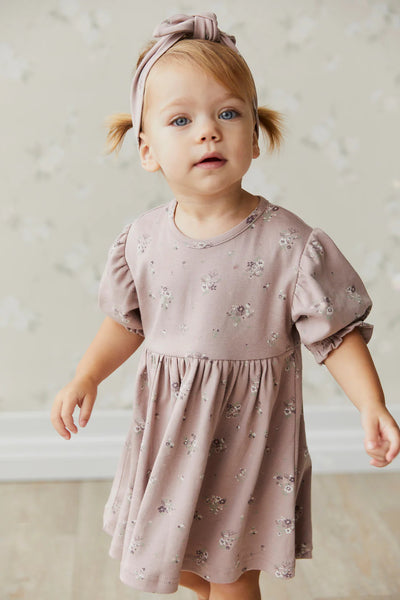 Jamie Kay Organic Cotton Penny Dress - Lauren Floral Fawn Short Sleeve Dress Jamie Kay 