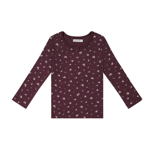 Jamie Kay Long Sleeve Top - Irina Fig - Organic Cotton