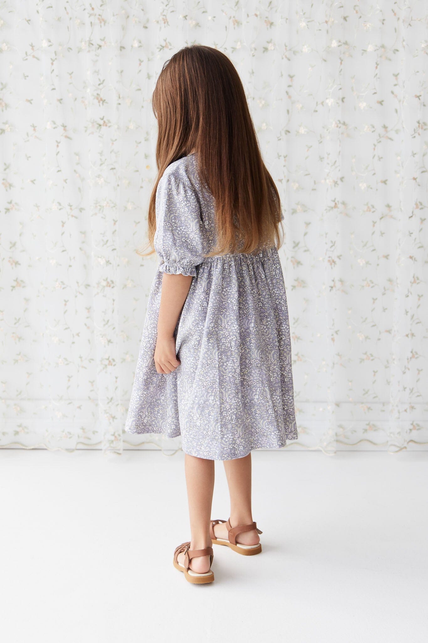 Jamie Kay Penny Dress - April Lilac - Organic Cotton Short Sleeve Dress Jamie Kay 