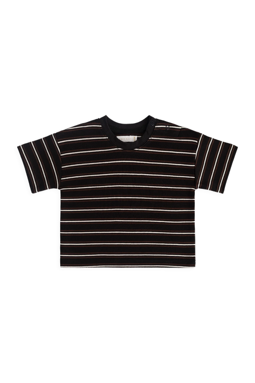 Jamie Kay - Pima Cotton Edward Tee | Courtside Stripe