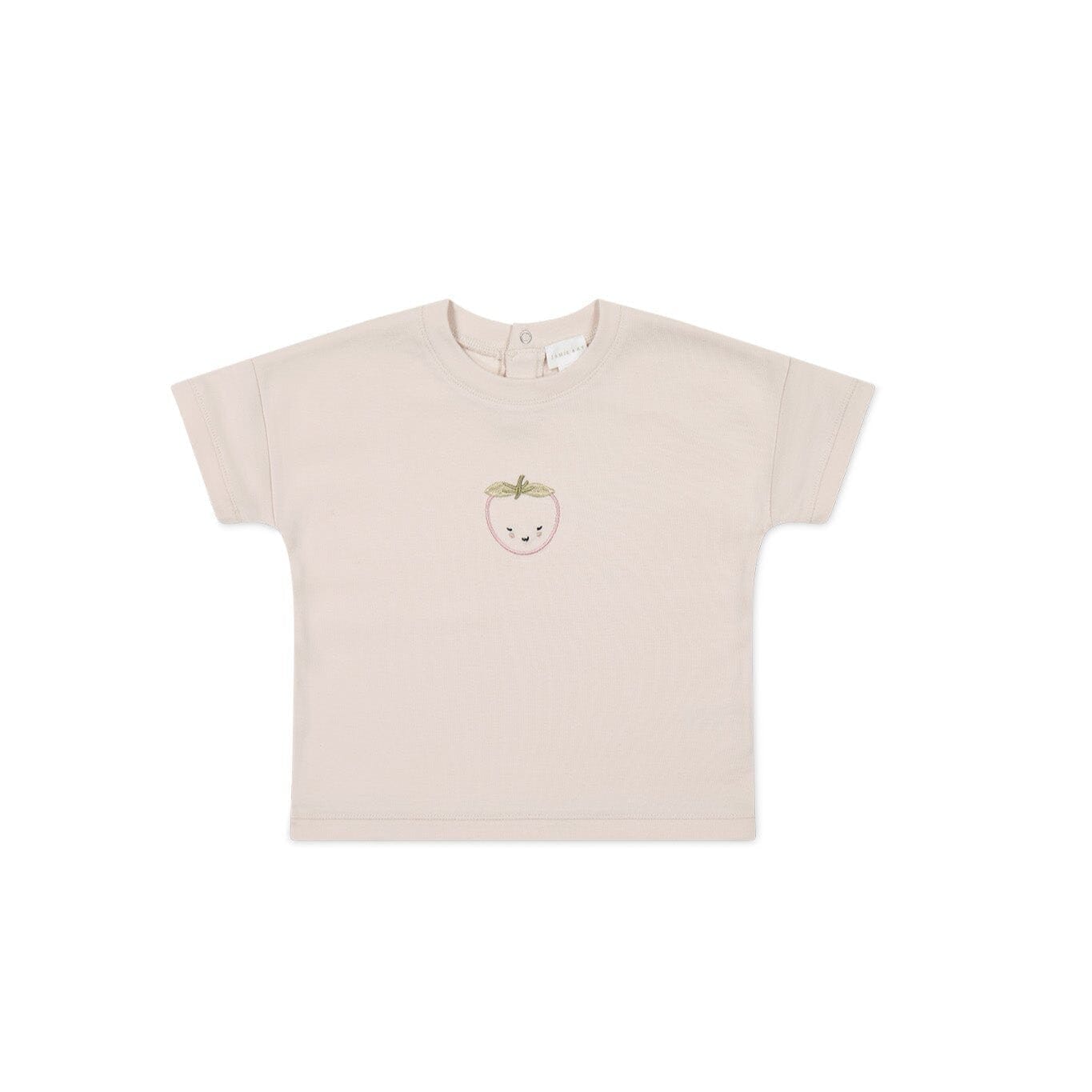 Jamie Kay Pima Cotton Mimi Top - Rosewater Strawberry Short Sleeve T-Shirt Jamie Kay 