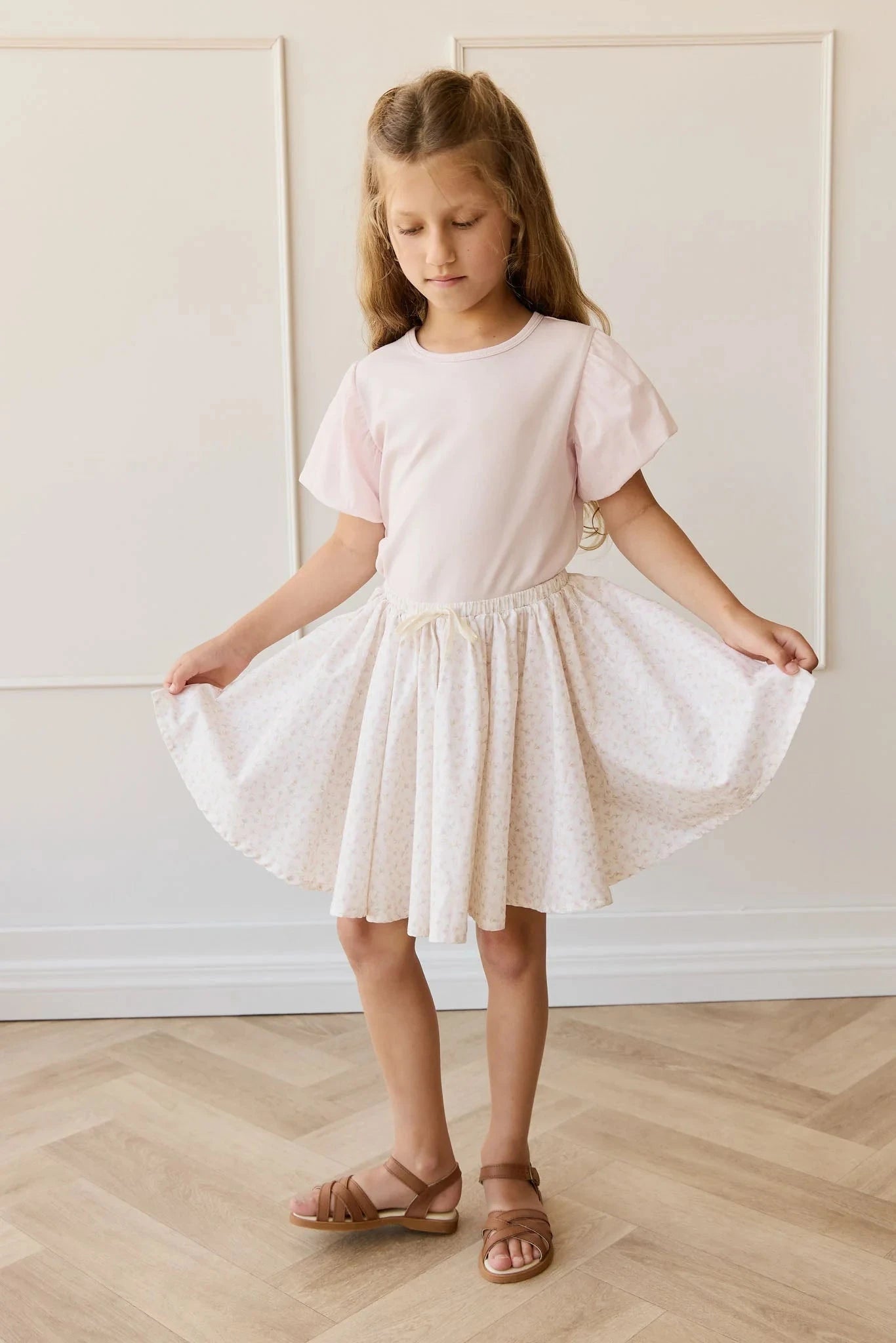 Jamie Kay Pima Cotton Myla Top - Soft Misty Rose Short Sleeve Top Jamie Kay 