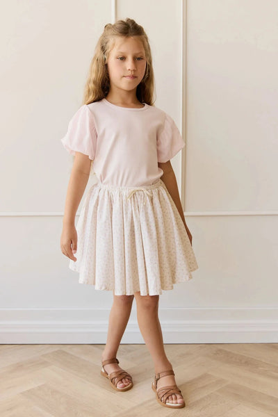 Jamie Kay Pima Cotton Myla Top - Soft Misty Rose Short Sleeve Top Jamie Kay 