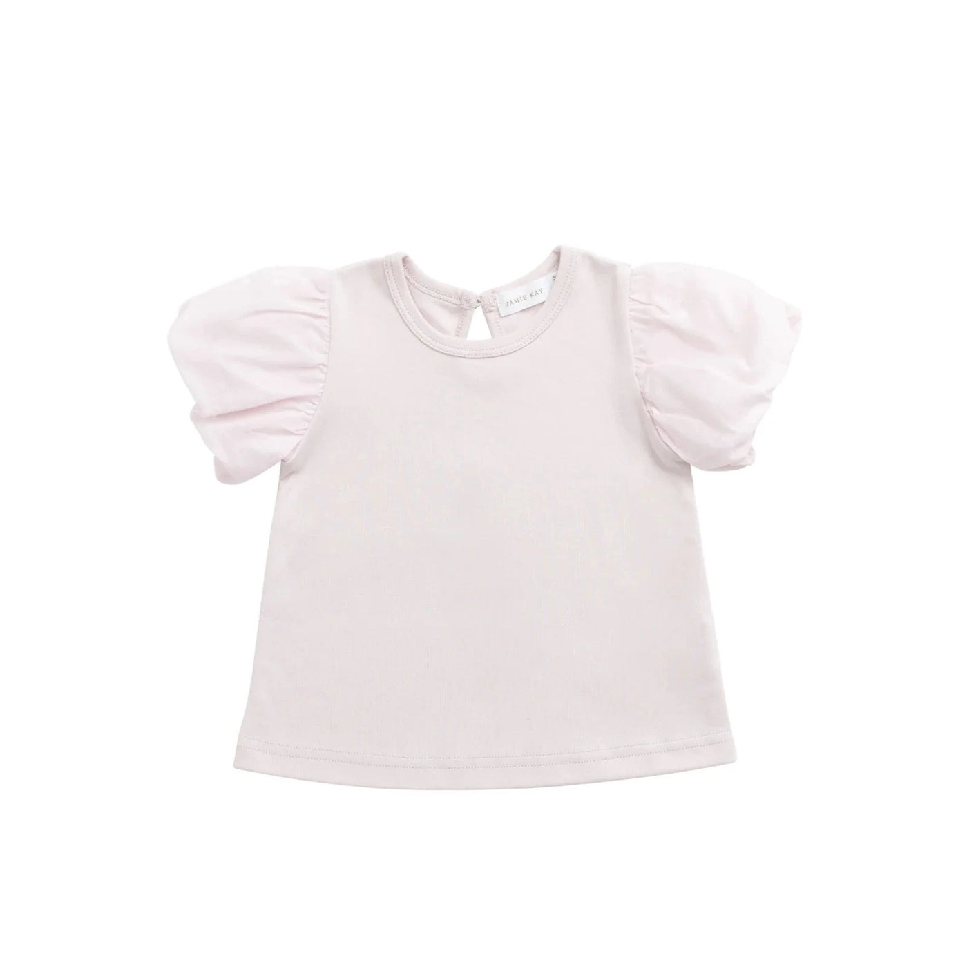 Jamie Kay Pima Cotton Myla Top - Soft Misty Rose Short Sleeve Top Jamie Kay 