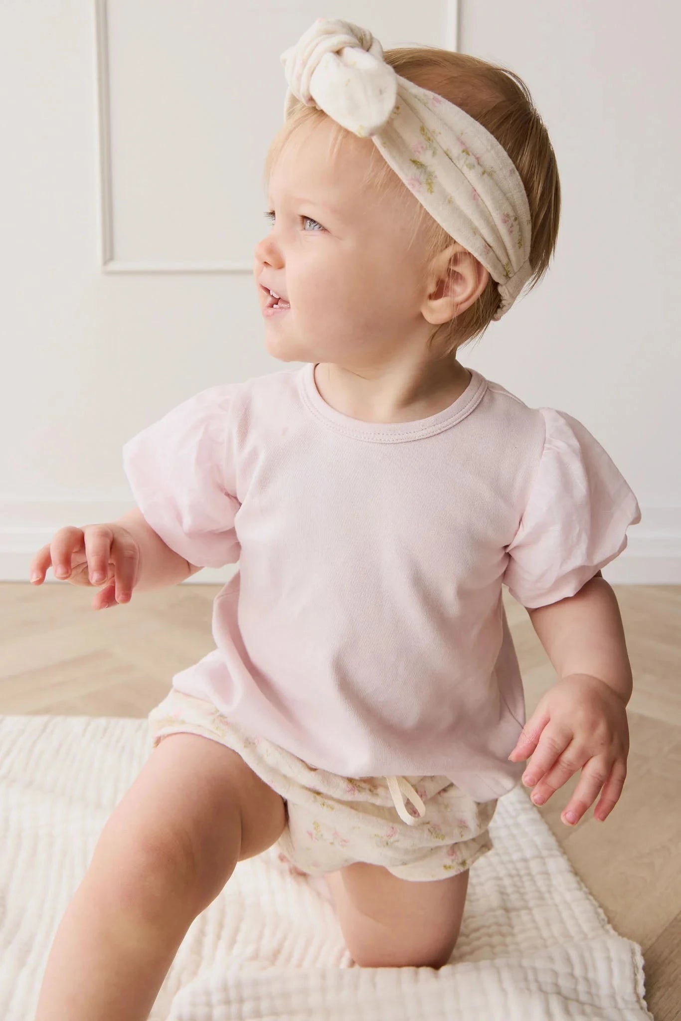 Jamie Kay Pima Cotton Myla Top - Soft Misty Rose Short Sleeve Top Jamie Kay 