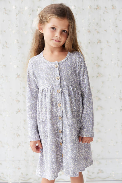 Jamie Kay Poppy Dress - April Lilac - Organic Cotton Long Sleeve Dress Jamie Kay 