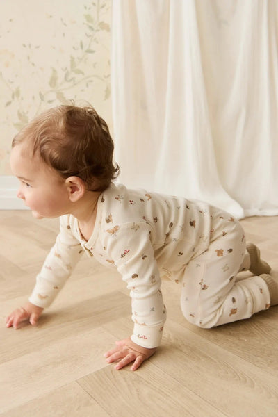Jamie Kay Reese Zip Onepiece - Forest Gathering - Organic Cotton Onepiece Jamie Kay 