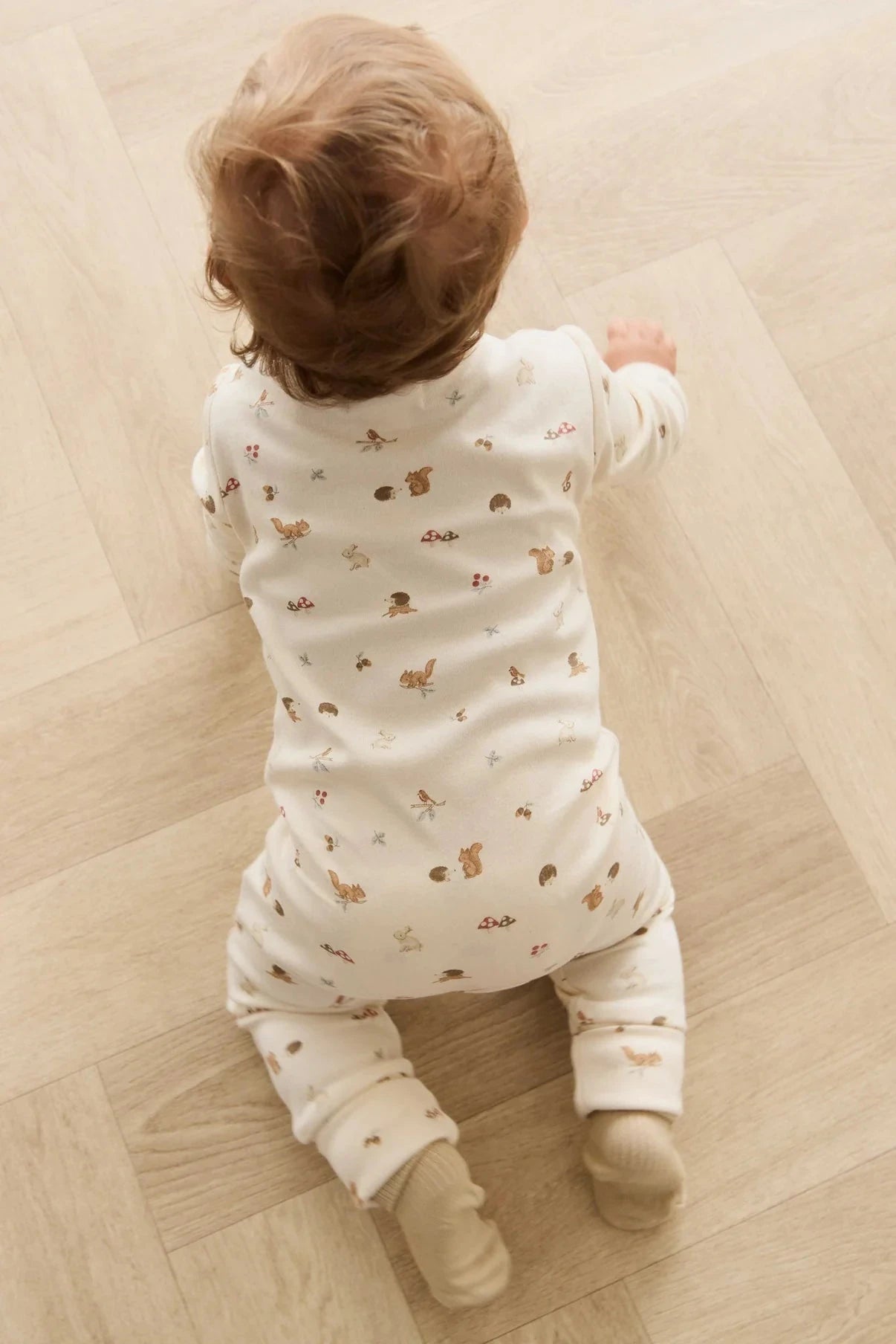 Jamie Kay Reese Zip Onepiece - Forest Gathering - Organic Cotton Onepiece Jamie Kay 