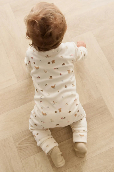 Jamie Kay Reese Zip Onepiece - Forest Gathering - Organic Cotton Onepiece Jamie Kay 
