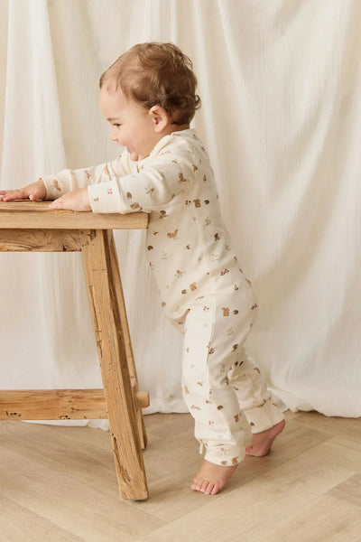Jamie Kay Reese Zip Onepiece - Forest Gathering - Organic Cotton Onepiece Jamie Kay 