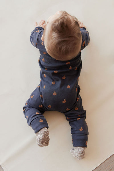 Jamie Kay Reese Zip Onepiece - Fox Cubs Constellation - Organic Cotton Onepiece Jamie Kay 